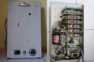  <h2>Siemens - FU 1</h2><br>
                        Bereits in den späten 1960er Jahren wurde dieser Steuergerätetyp eingesetzt. Im Wesentlichen besteht es aus einem Signalschaltwerk sowie Relais zur folgerichtigen Verknüpfung der Signalbilder und der Überwachung der Rotlampen.