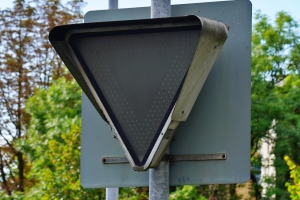 Besonderes Leuchtschild auf Lichtleiter-Basis von Richard Kindel.